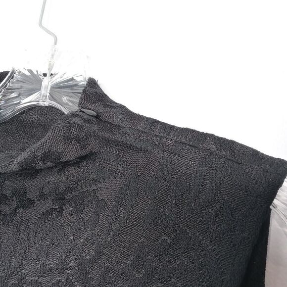 St. John black mock neck top - Picture 4 of 6